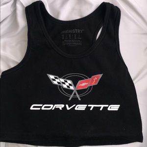 Corvette mini crop top